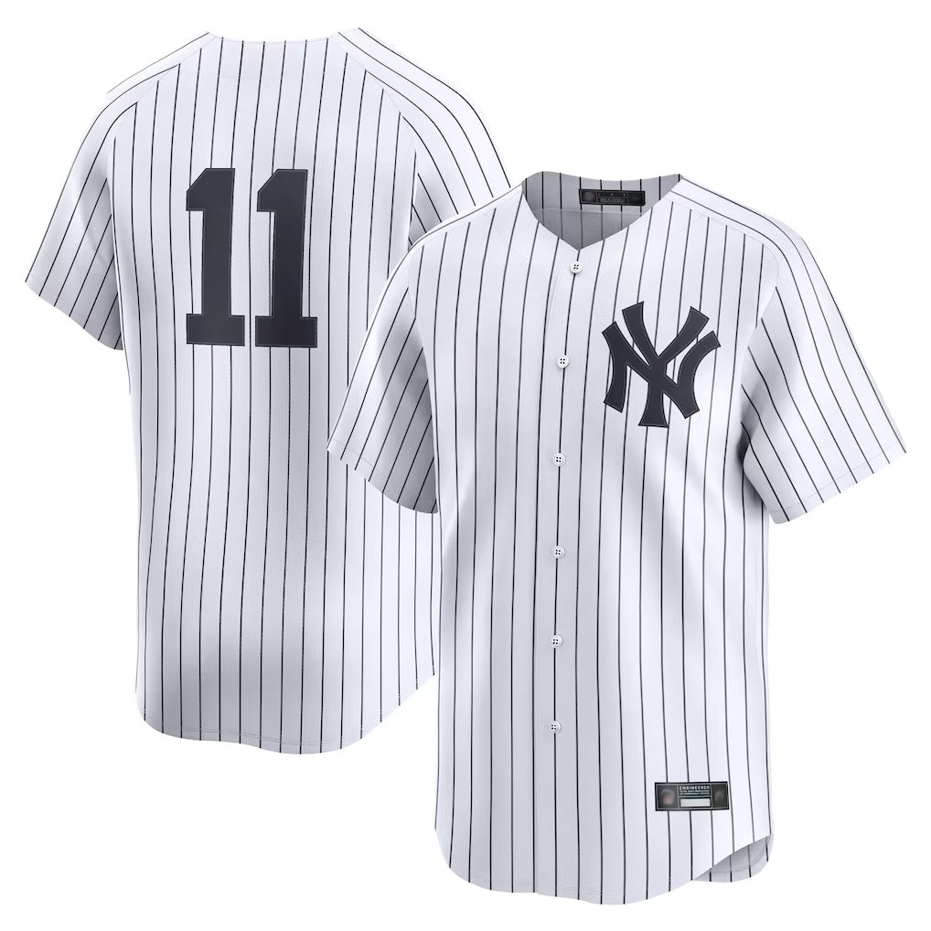 Elroe NY.Yankees #11 Anthony Volpe Player White Limited Home Stitched Jerseys