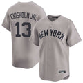 Elroe NY.Yankees #13 Jazz Chisholm Jr Player Gray Limited Home Stitched Jerseys