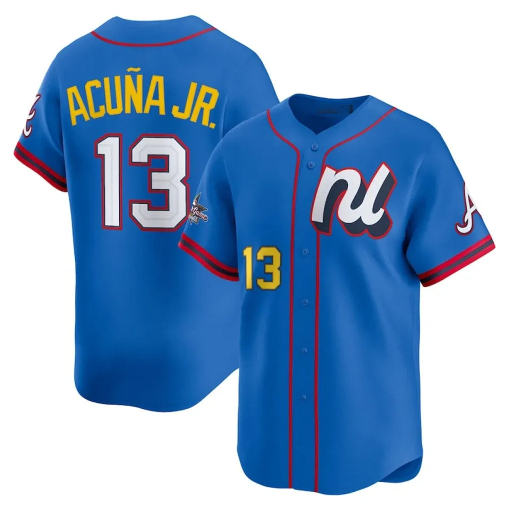 Elroe NY.Yankees #13 Jazz Chisholm Jr Player Light Blue All Star Limited Home Stitched Jerseys