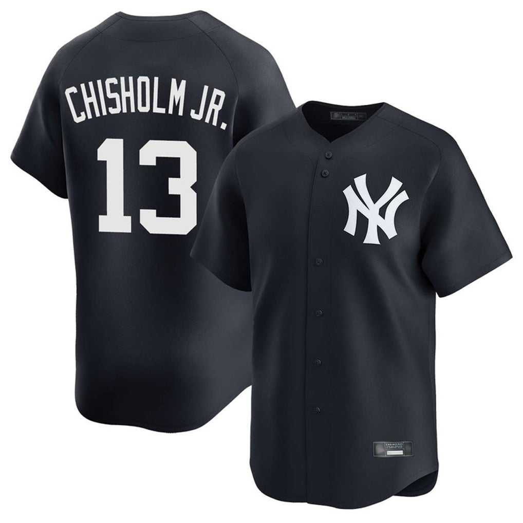 Elroe NY.Yankees #13 Jazz Chisholm Jr Player Navy Limited Game Stitched Jerseys