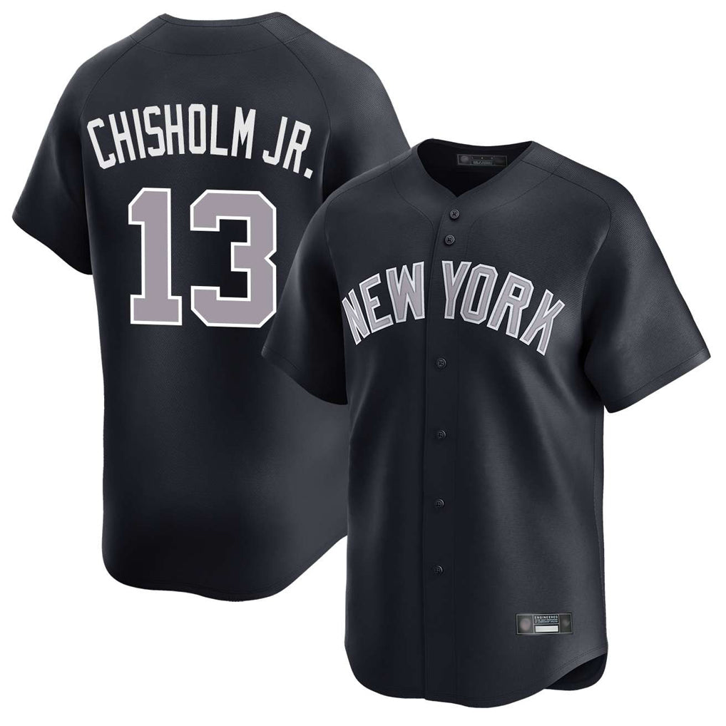 Elroe NY.Yankees #13 Jazz Chisholm Jr Player Navy Limited Home Stitched Jerseys