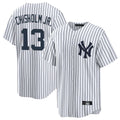 Elroe NY.Yankees #13 Jazz Chisholm Jr Player White Game Home Stitched Jerseys