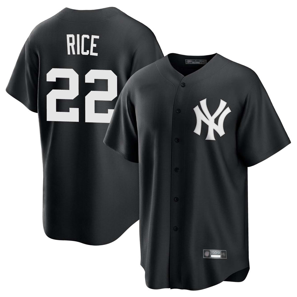 Elroe NY.Yankees #22 Ben Rice Player Black Game Home Stitched Jerseys
