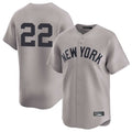 Elroe NY.Yankees #22 Ben Rice Player Gray Limited Stitched Jerseys