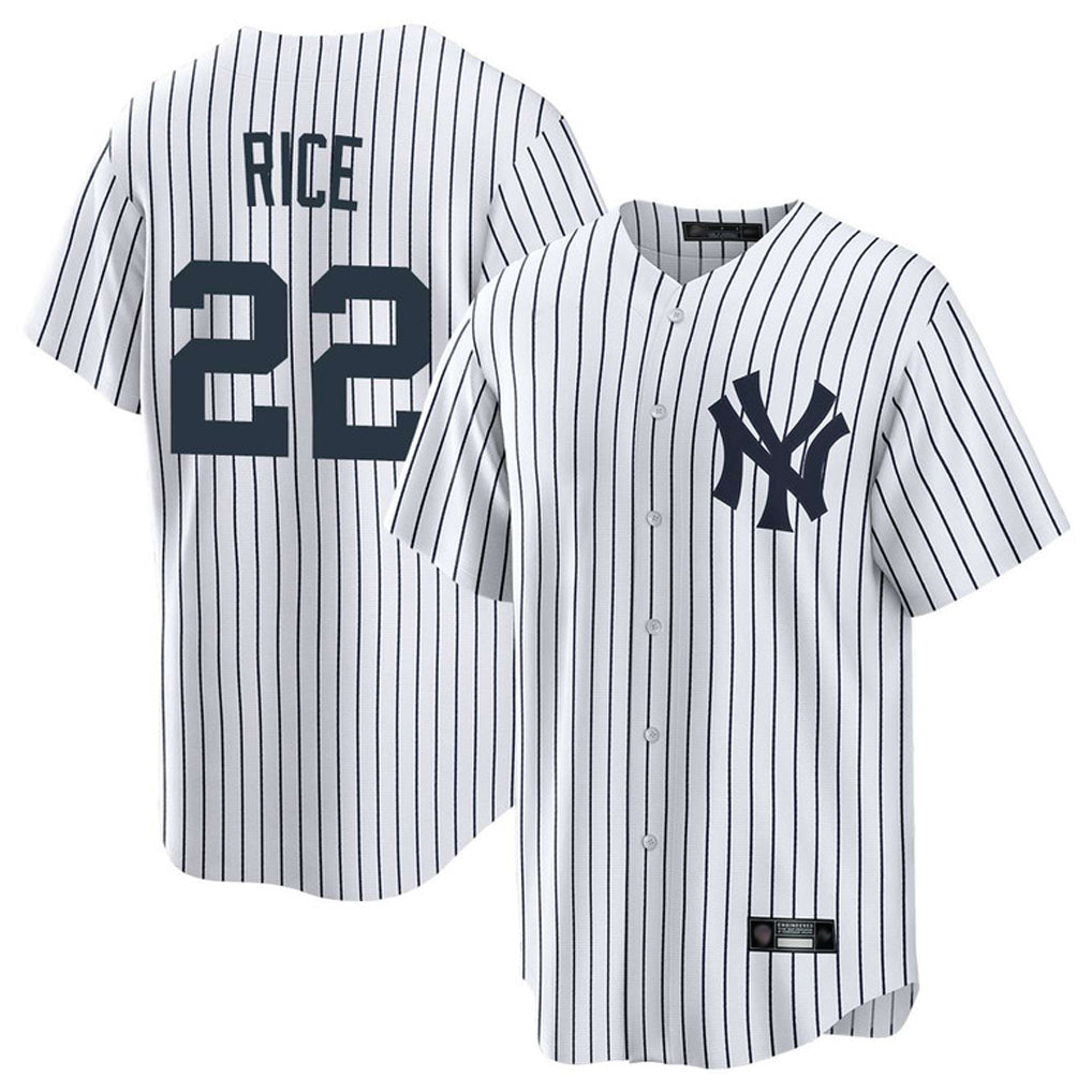 Elroe NY.Yankees #22 Ben Rice Player White Game Home Stitched Jerseys