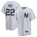 Elroe NY.Yankees #22 Ben Rice Player White Game Home Stitched Jerseys