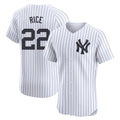 Elroe NY.Yankees #22 Ben Rice Player White Limited Elite Home Stitched Jerseys