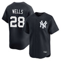 Elroe NY.Yankees #28 Austin Wells Player Navy Alternate Limited Home Stitched Jerseys