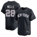 Elroe NY.Yankees #28 Austin Wells Player Navy Limited Home Stitched Jerseys