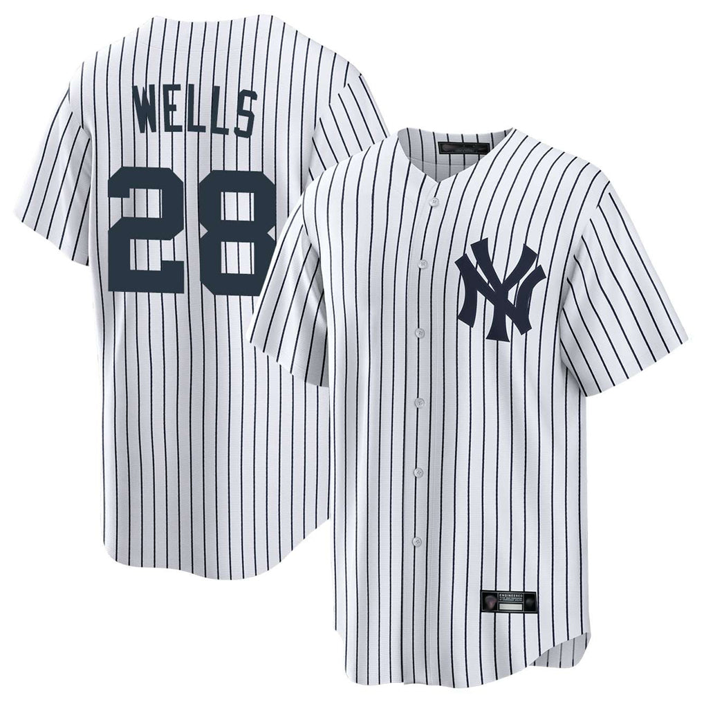 Elroe NY.Yankees #28 Austin Wells Player White Game Home Stitched Jerseys