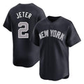 Elroe NY.Yankees #2 Derek Jeter Player Navy Limited Game Stitched Jerseys