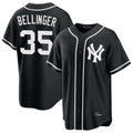 Elroe NY.Yankees #35 Cody Bellinger Player Black Out Game Stitched Jerseys