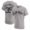 Elroe NY.Yankees #35 Cody Bellinger Player Gray Limited Elite Home Stitched Jerseys