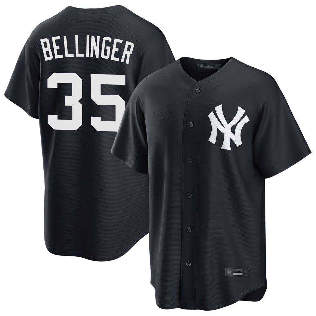 Elroe NY.Yankees #35 Cody Bellinger Player Navy Game Stitched Jerseys