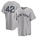 Elroe NY.Yankees #42 Mariano Rivera Player Gray Field of Dreams Game Stitched Jerseys