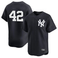 Elroe NY.Yankees #42 Mariano Rivera Player Navy Alternate Limited Stitched Jerseys