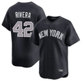 Elroe NY.Yankees #42 Mariano Rivera Player Navy Limited Home Stitched Jerseys