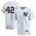 Elroe NY.Yankees #42 Mariano Rivera Player White Limited Stitched Jerseys