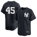 Elroe NY.Yankees #45 Gerrit Cole Player Navy Limited Home Stitched Jerseys