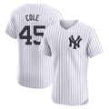 Elroe NY.Yankees #45 Gerrit Cole Player White Limited Elite Home Stitched Jerseys