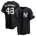 Elroe NY.Yankees #48 Paul Goldschmidt Player Black Game Stitched Jerseys