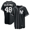Elroe NY.Yankees #48 Paul Goldschmidt Player Black Out Game Home Stitched Jerseys