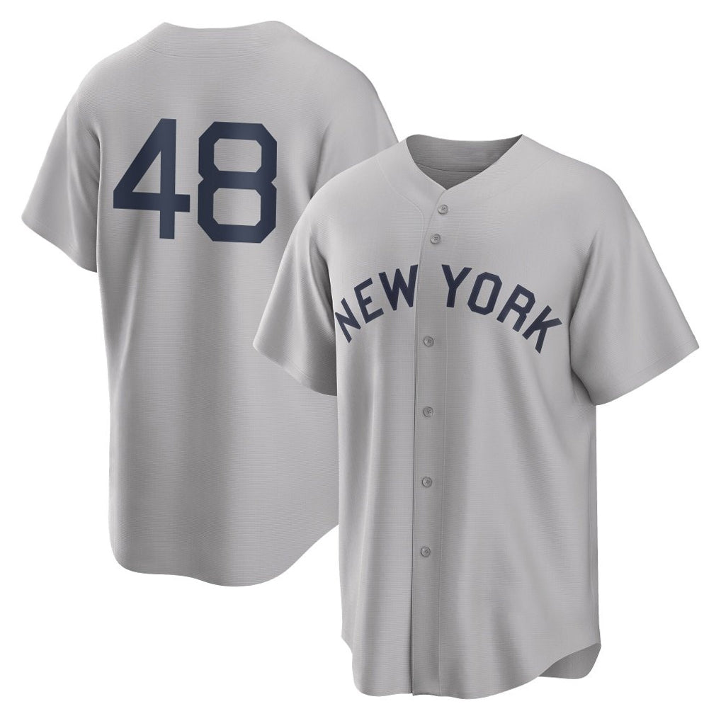 Elroe NY.Yankees #48 Paul Goldschmidt Player Gray Field of Dreams Game Stitched Jerseys