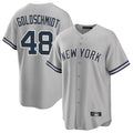 Elroe NY.Yankees #48 Paul Goldschmidt Player Gray Road Game Stitched Jerseys