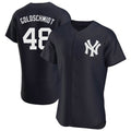 Elroe NY.Yankees #48 Paul Goldschmidt Player Navy Limited Elite Home Stitched Jerseys