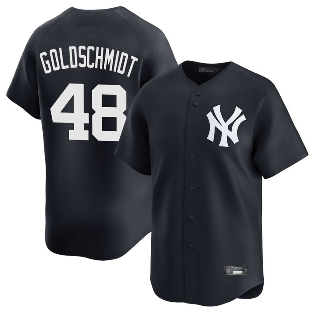 Elroe NY.Yankees #48 Paul Goldschmidt Player Navy Limited Stitched Jerseys