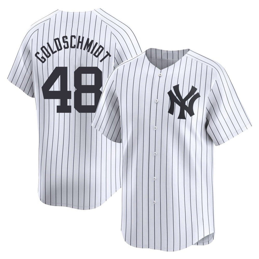 Elroe NY.Yankees #48 Paul Goldschmidt Player White Limited Stitched Jerseys