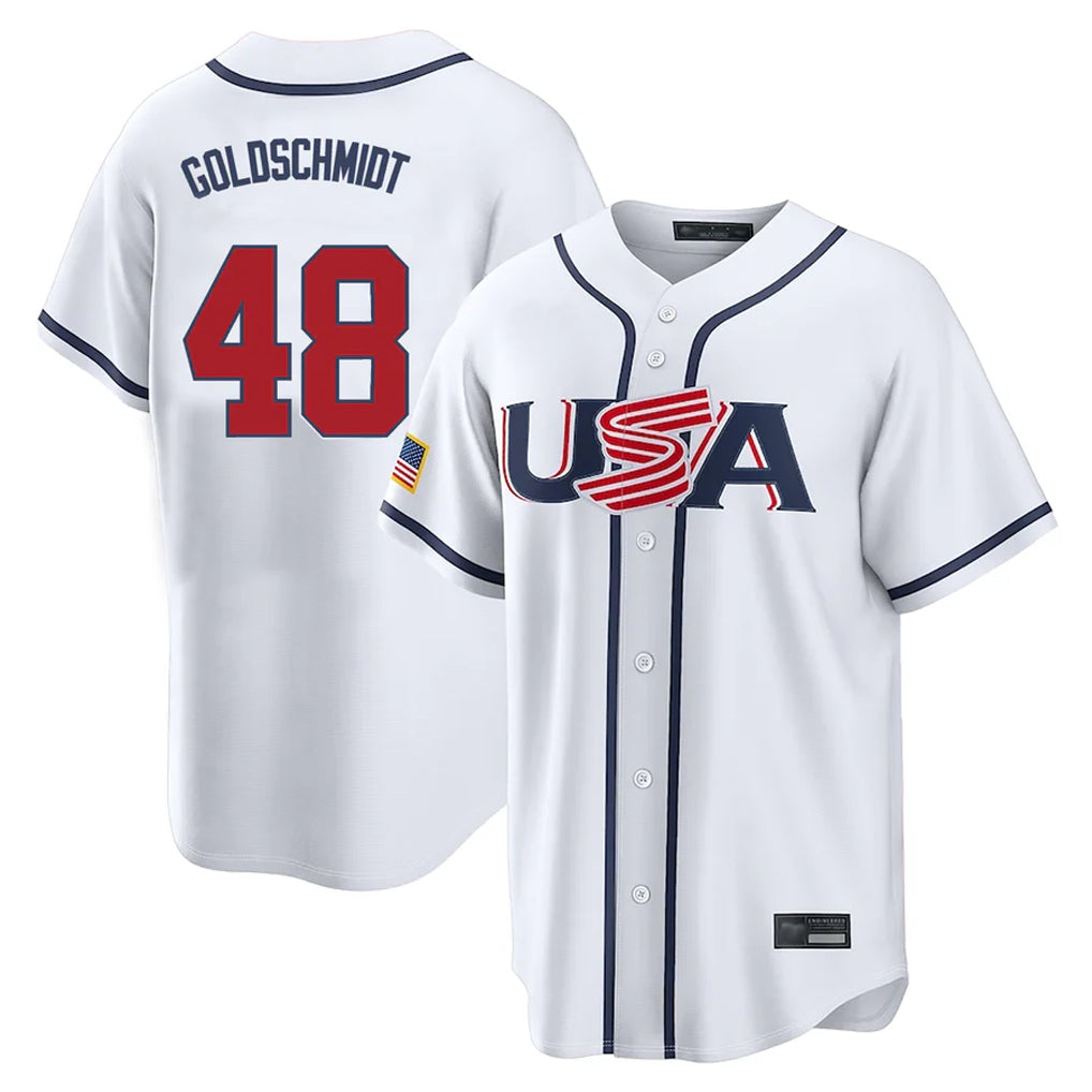 Elroe NY.Yankees #48 Paul Goldschmidt Player White USA 2026 World Classic Limited Game Stitched Jerseys
