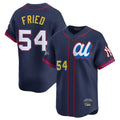 Elroe NY.Yankees #54 Max Fried Player Navy All Star Limited Home Stitched Jerseys