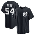 Elroe NY.Yankees #54 Max Fried Player Navy Game Stitched Jerseys