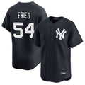 Elroe NY.Yankees #54 Max Fried Player Navy Limited Game Stitched Jerseys