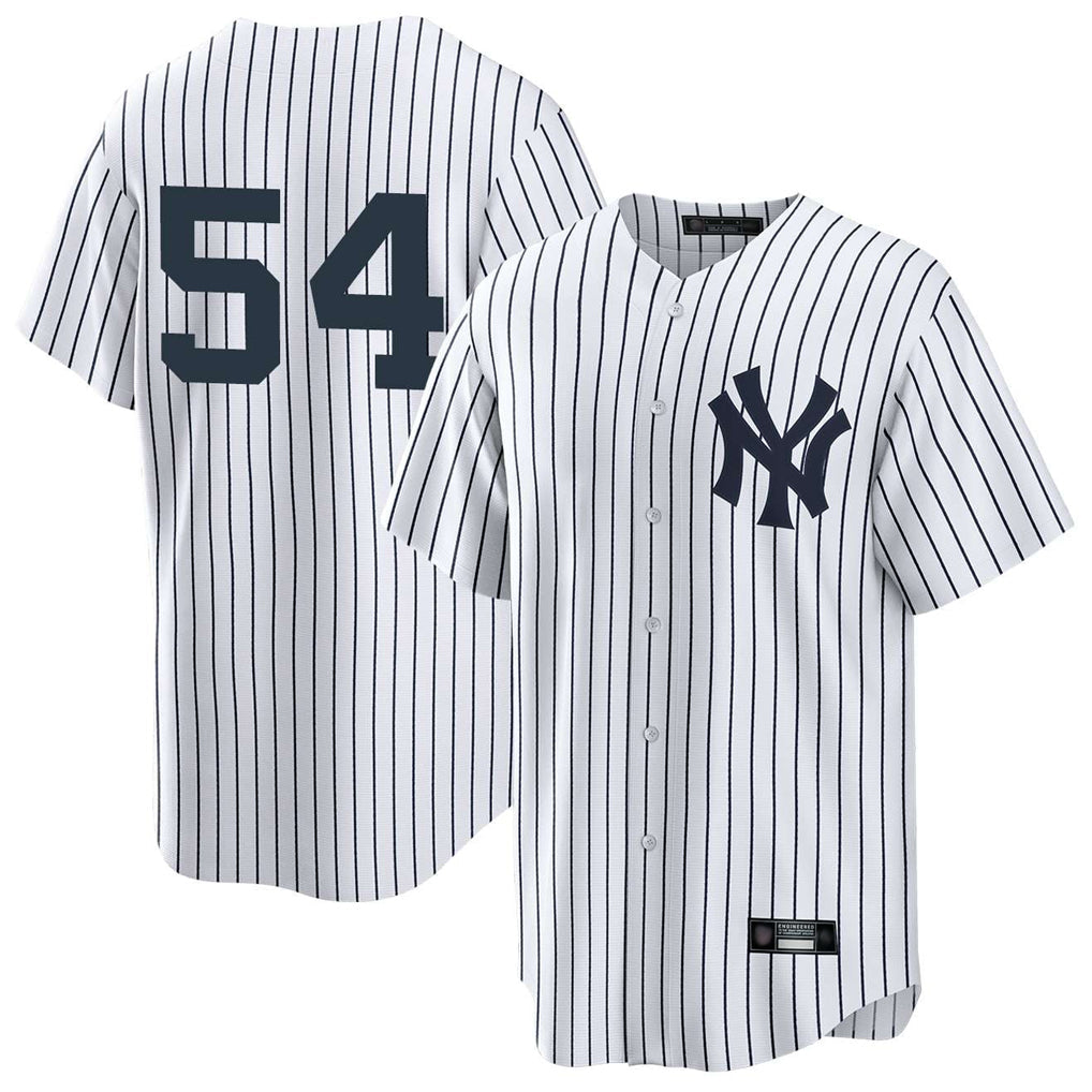 Elroe NY.Yankees #54 Max Fried Player White Game Home Stitched Jerseys
