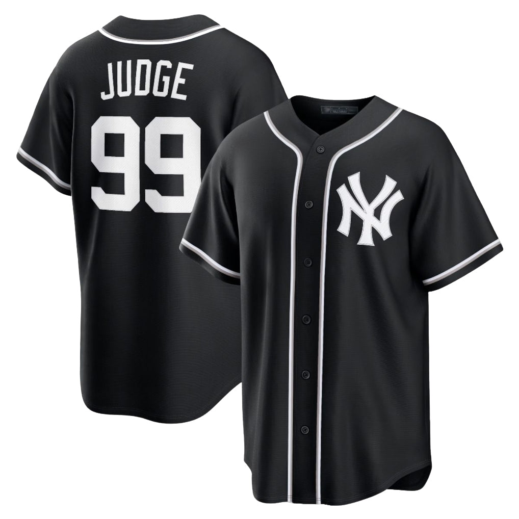 Elroe NY.Yankees #99 Aaron Judge Player Black Out Game Stitched Jerseys