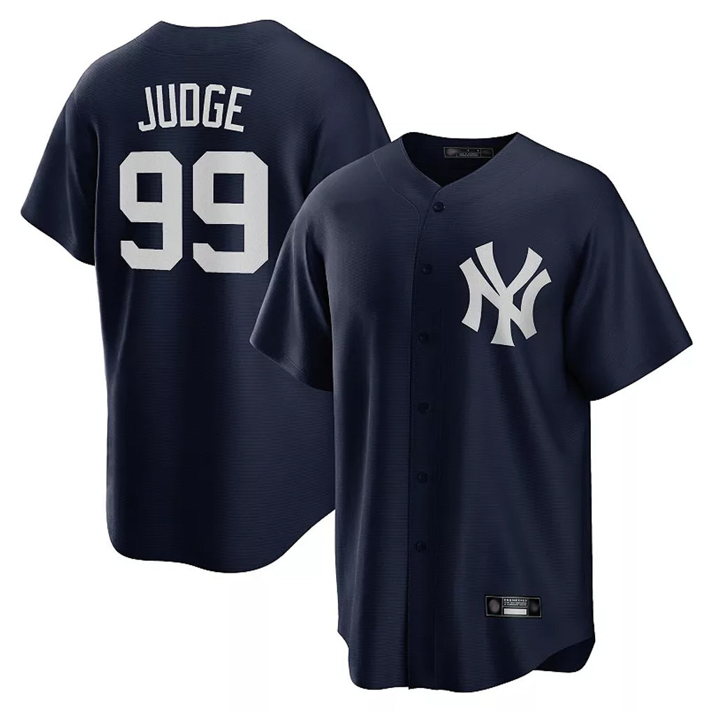 Elroe NY.Yankees #99 Aaron Judge Player Navy Game Stitched Jerseys