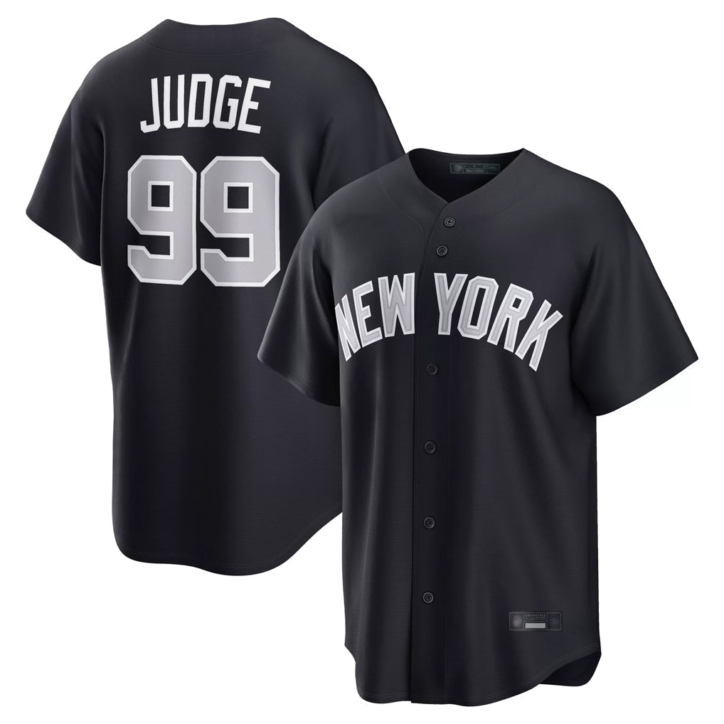 Elroe NY.Yankees #99 Aaron Judge Player Navy Home Game Stitched Jerseys
