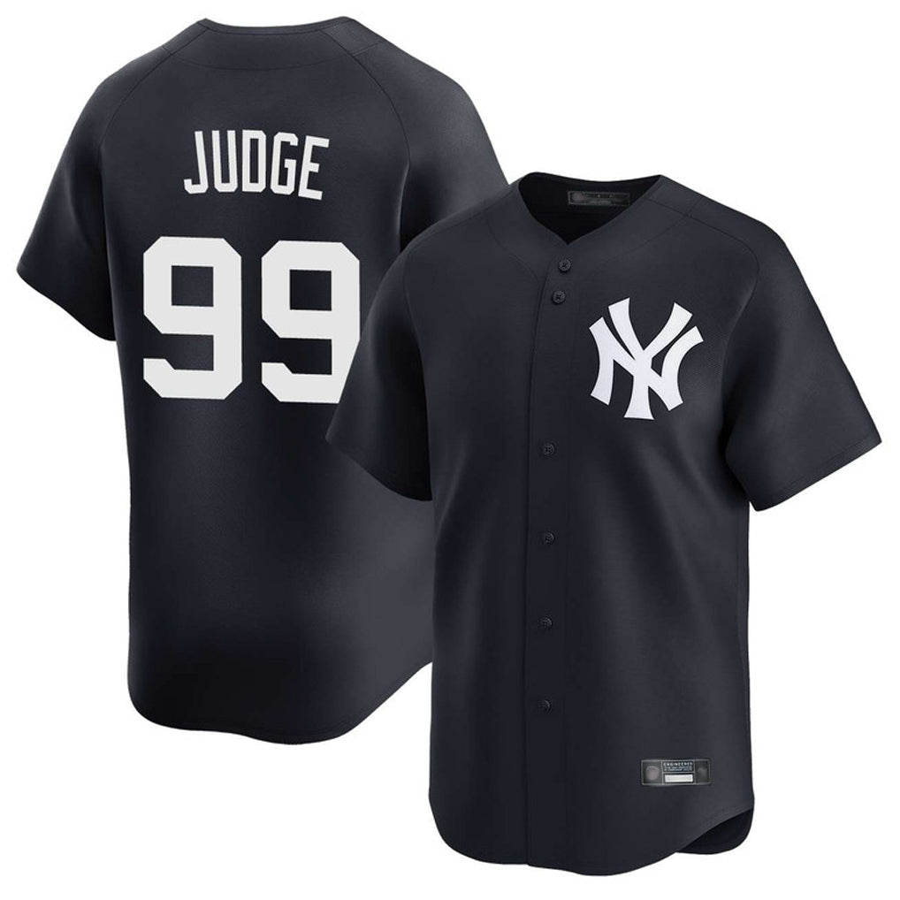 Elroe NY.Yankees #99 Aaron Judge Player Navy Limited Game Stitched Jerseys