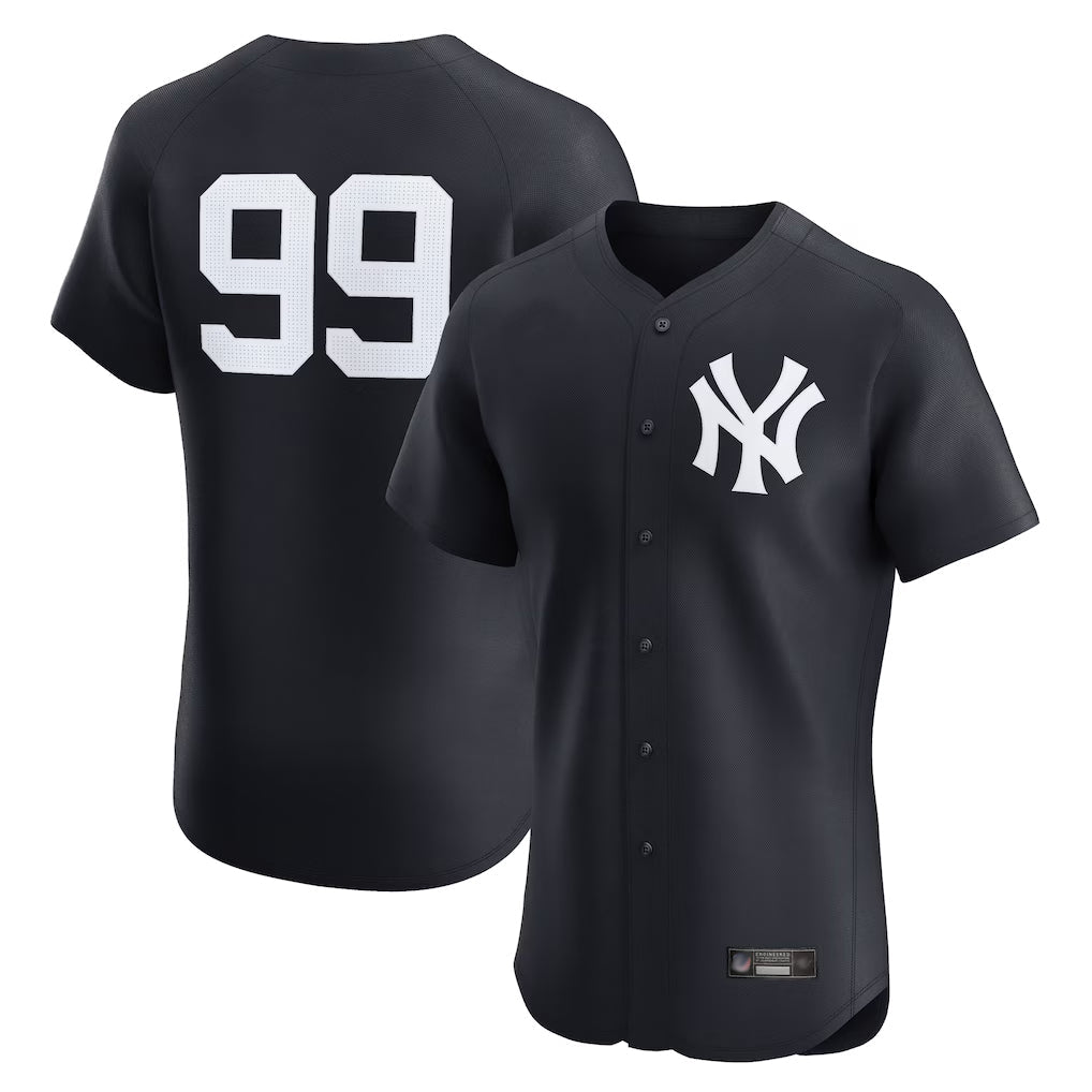 Elroe NY.Yankees #99 Aaron Judge Player Navy Limited Home Elite Game Stitched Jerseys