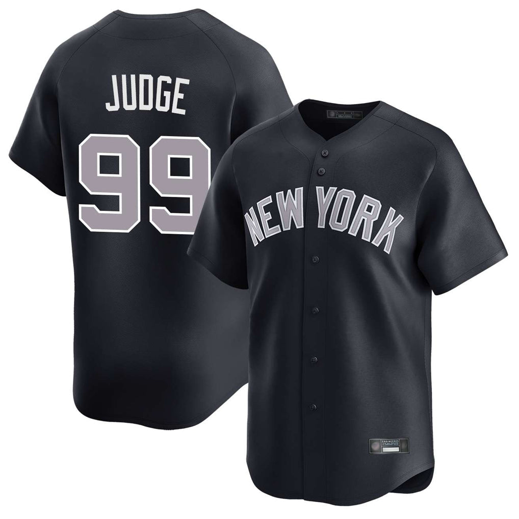 Elroe NY.Yankees #99 Aaron Judge Player Navy Limited Home Stitched Jerseys
