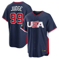 Elroe NY.Yankees #99 Aaron Judge Player Navy USA 2026 World Classic Limited Game Stitched Jerseys