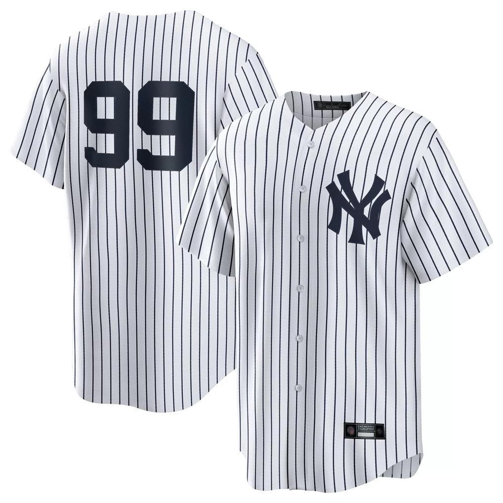 Elroe NY.Yankees #99 Aaron Judge Player White Game Home Stitched Jerseys