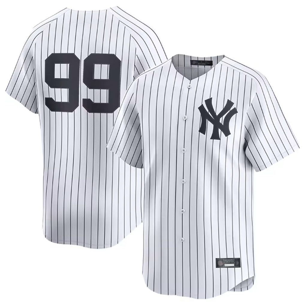 Elroe NY.Yankees #99 Aaron Judge Player White Limited Home Stitched Jerseys