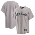 Elroe NY.Yankees Blank Player Gray Game Home Stitched Jerseys
