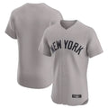 Elroe NY.Yankees Blank Player Gray Limited Elite Home Stitched Jerseys