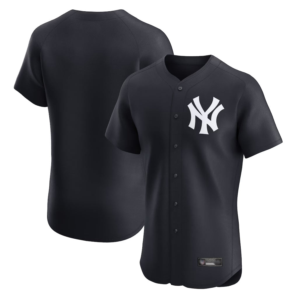 Elroe NY.Yankees Blank Player Navy Limited Elite Home Stitched Jerseys