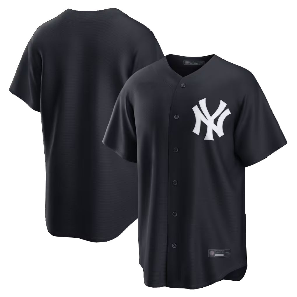 Elroe NY.Yankees Blank Player Navy Replica Game Stitched Jerseys