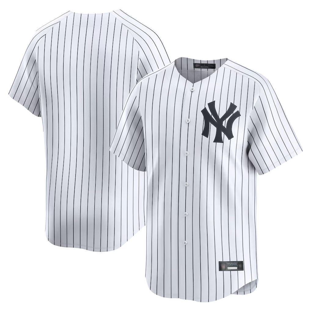 Elroe NY.Yankees Blank Player White Limited Home Stitched Jerseys